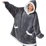 Oversized Hoodie Deken Met Mouwen!