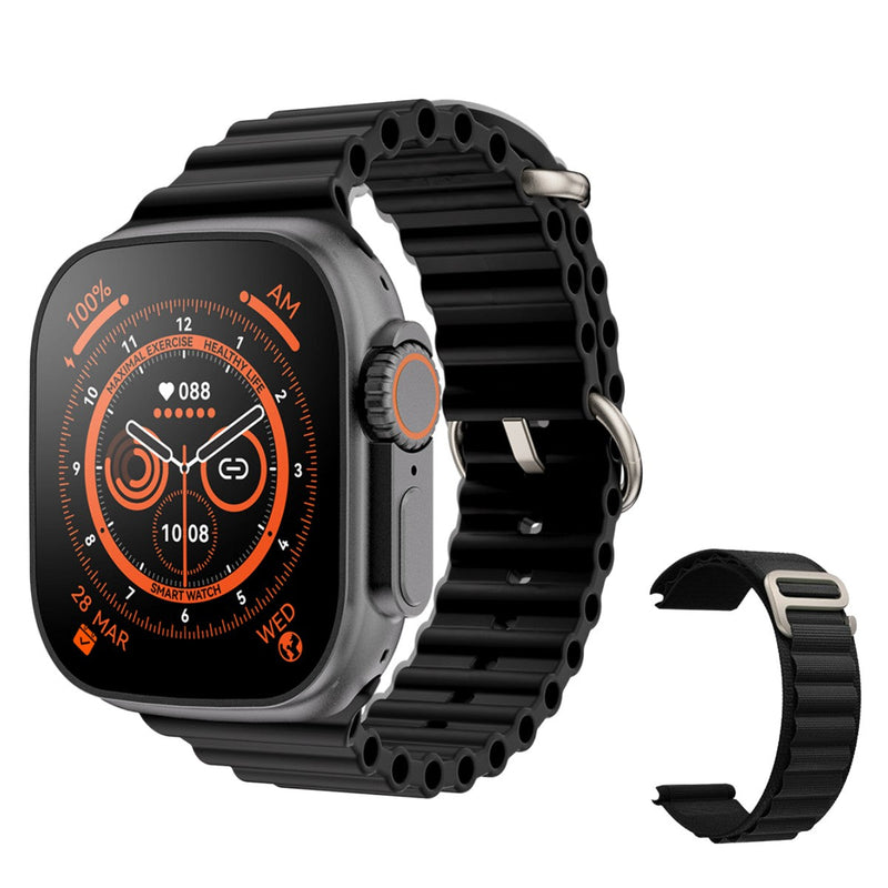 Ultra Smartwatch - serie 8 - voor Iphone & Android - 2 bandjes inbegrepen